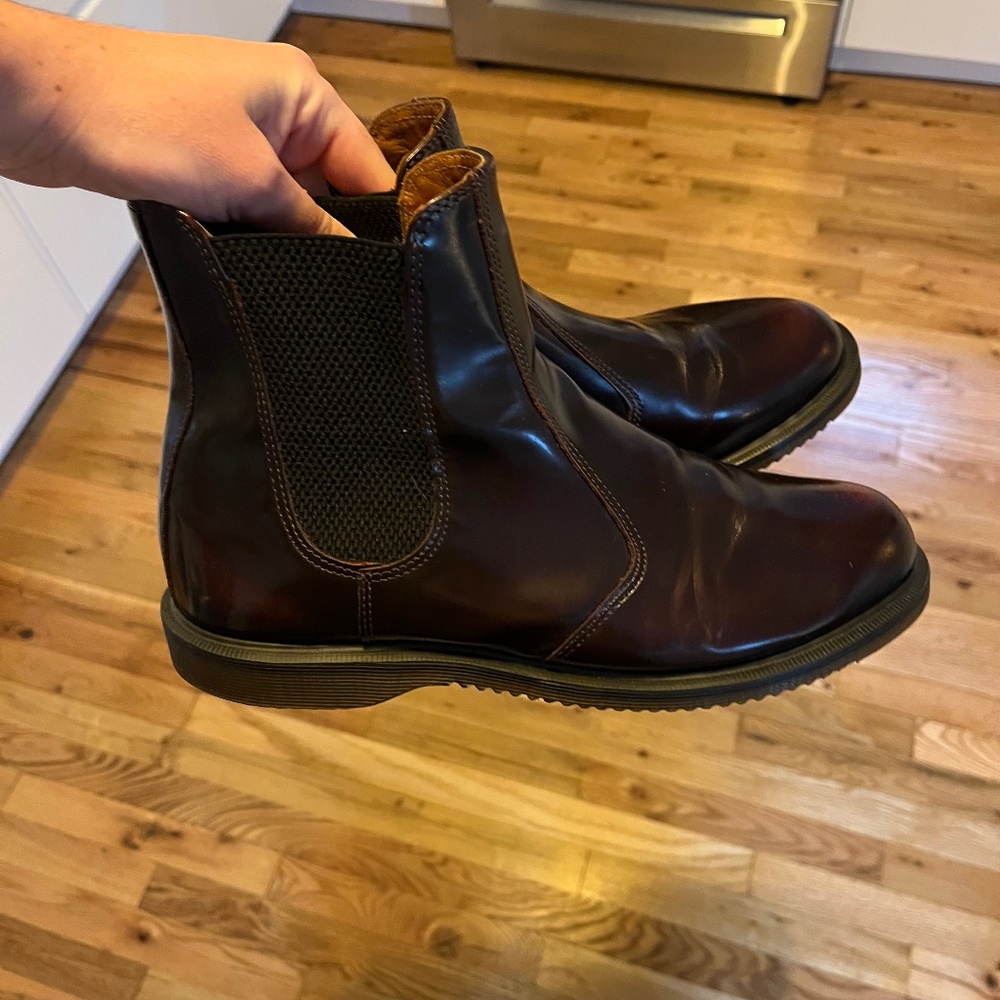 Womens size 10 Dr. Martens  Fiona boots in cherry red